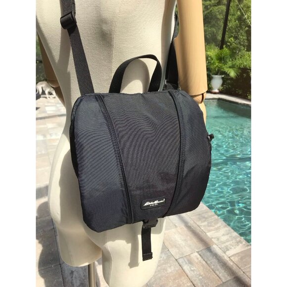 Eddie Bauer Messenger Bag Black Ajustable straps and many pockets - Picture 10 of 11